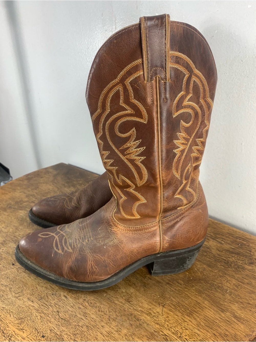 Vintage Boulet cowboy leather boots